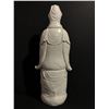 Image 2 : Antique Blanc De Chine Guan Yin statue - approx. 29in tall x 11in wide