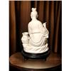 Image 2 : Chinese decorative statue w/ wooden base solid piece.