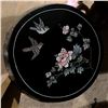 Image 2 : Vintage wooden Chinese painted side table (approx. 18in H 15in W)