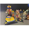 Image 2 : Group of assorted decorative glass & crystal clown figurines