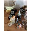 Image 2 : Large group of assorted decorative items includes statues, mini vases, decorative plates, etc...
