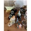 Image 2 : Large group of assorted decorative items includes statues, mini vases, decorative plates, etc...