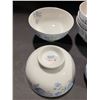 Image 2 : 16 Pce. white jade porcelain Cheng's soup & sauce bowls set w/7 pce porcelain blue white sauce bowls