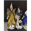 Image 2 : Group of 4 16in porcelain dolls w/stands