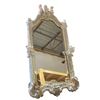 Image 1 : Ceramic framed decorative wall mirror - 18in x 33 1/2in