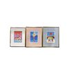 Image 1 : Group of 3 assorted Ted Harrison framed paintings prints - approx. 10"x12 1/2" each