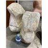 Image 2 : Group of 2 original Paul M.Gottschau stone sculptures - approx. 16" tall each