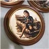 Image 2 : Set of 3 decorative wood framed plates