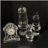 Image 2 : Group of assorted decorative items from estate - includes glass decor miniature/ sculpture/ stone de