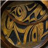 Image 2 : Douglas J. Fisher "Rendevous of Light" First Nations decorative circular wood carved wall hanging -