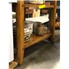 Image 3 : 6 tier solid wood display shelf - approx. 72 1/2in tall x 23 1/2in wide