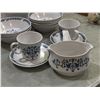 Image 2 : Group of Baycrest blue heritage dining set w/bowls, teacups, dishes, etc...