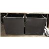 Image 1 : Group of 2 large planters (approx. 2ft H 60in W)