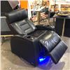 Image 3 : Single fully functional home theatre seats, enhanced with stylish blue lighting. Store Floor model