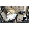 Image 1 : 2 pallets of storage locker content includes - furniture, electronics, cushions, etc...