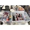 Image 1 : Large group of assorted makeup, nail polish, cream, clock, decor, soap, etc...