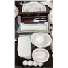 Image 1 : Group of misc bone china, serving trays, etc...