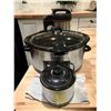 Image 1 : Group of misc kitchenware including - Crockpot, Crock Pot little dipper, thermostat, etc...