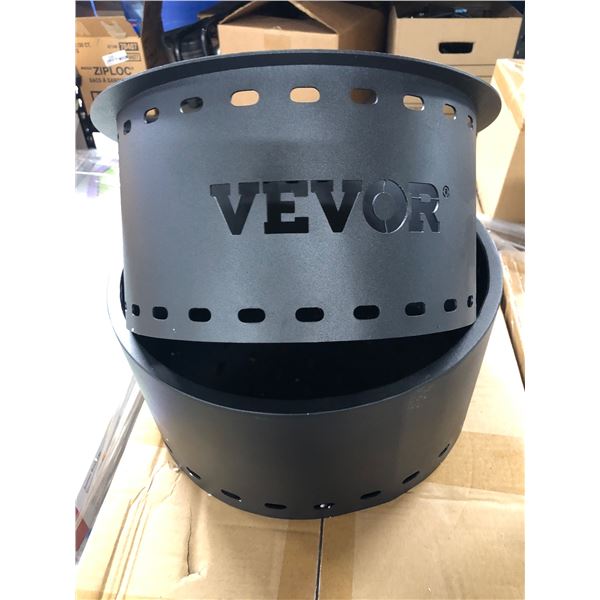 VEVOR Smokeless Fire Pit, Carbon Steel Stove Bonfire, Large 13.5 inch Diameter Wood Burning Fire Pit