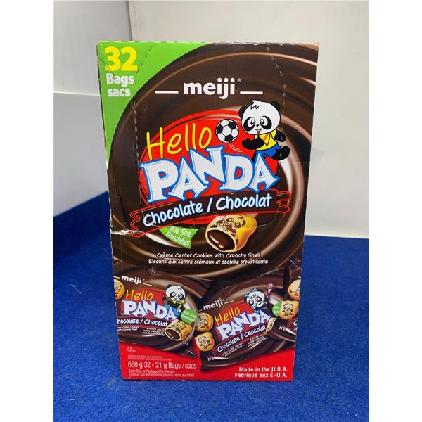 Meji Hello Panda-Chocolate Creme Center Cookies (32 x 21g)