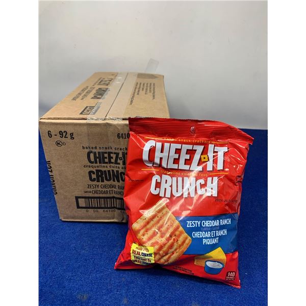 Cheez-It Crunch Zesty Cheddar Crackers (6 x 92g)