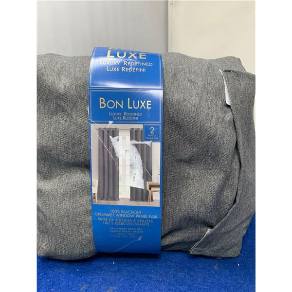 Bon Luxe 2 Panels Blackout Grommet Window Panel Pair (52in x 90in)