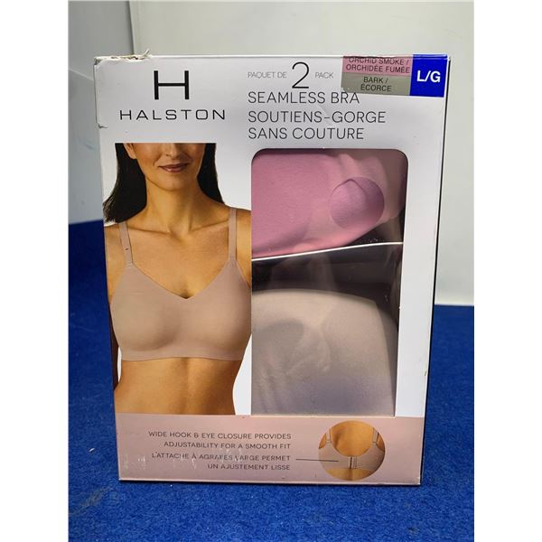Halston 2pk Seamless Bras (L)