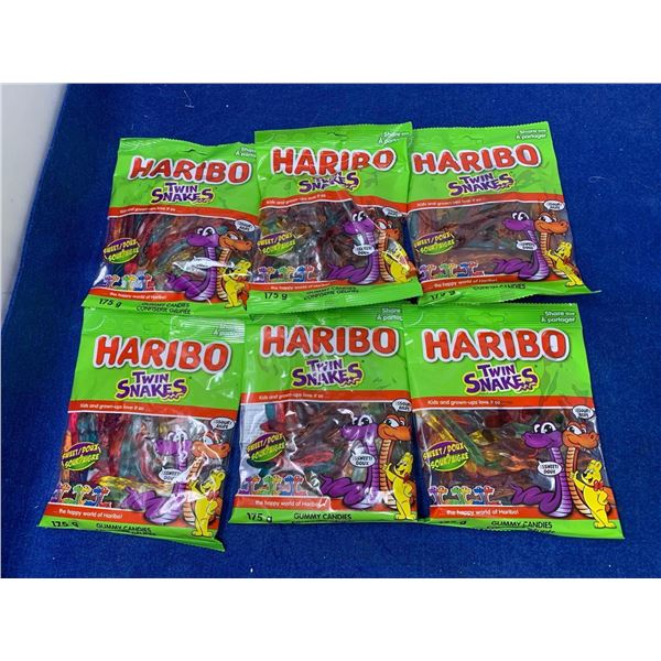 Haribo Twin Snakes Gummy Candy (6 x 175g)