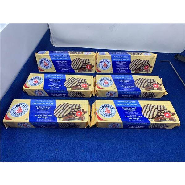 Voortmans Fudge Striped Shortbread Cookies (6 x 320g)