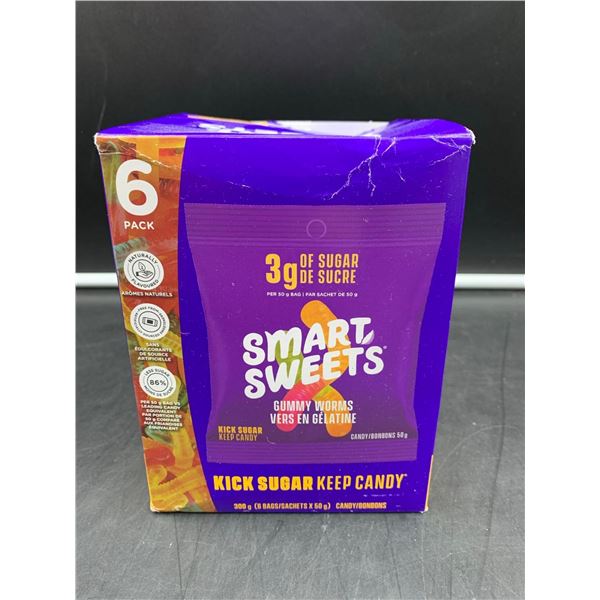 Smart Sweets Gummy Worms (6 x 50g)