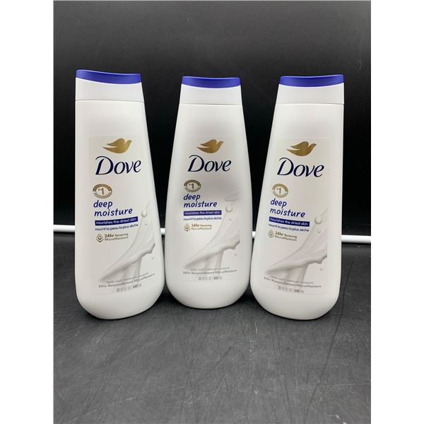Dove Deep Moisture Body Wash (3 x 680ml)