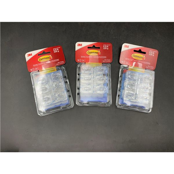 Command Mini Hooks (3 x 18)