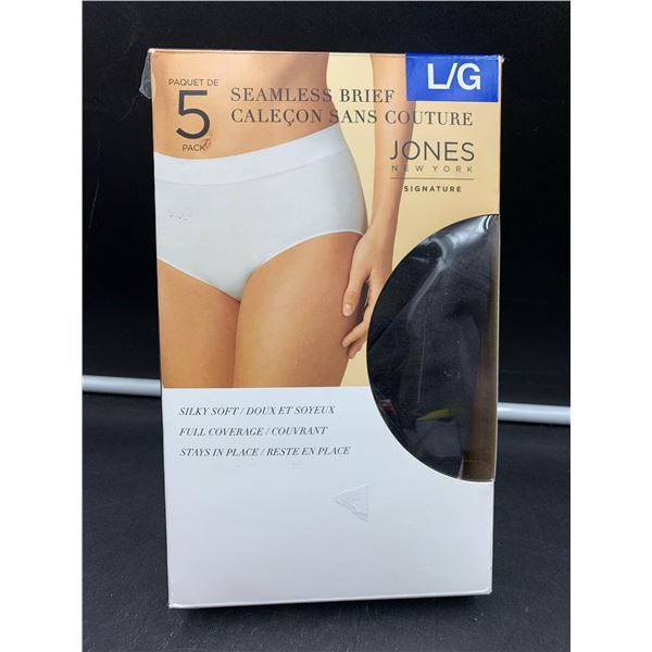 5pk Ladies Seamless Briefs (L)