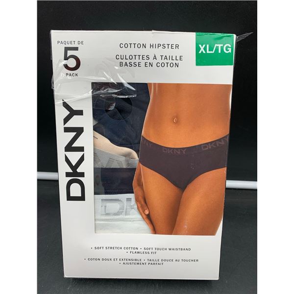 5pk DKNY Cotton Hipster Panties (XL)