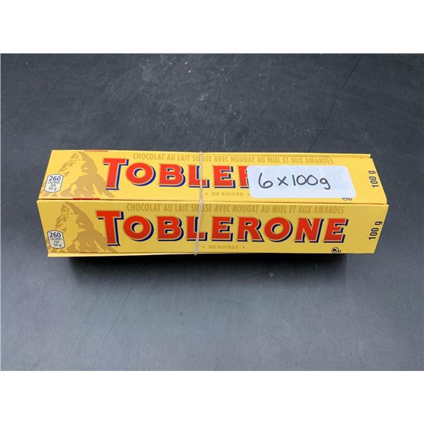 Toblerone Swiss Milk Chocolate Nougat (6 x 100g)