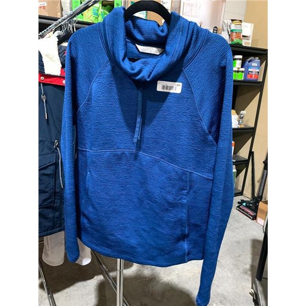 Tuff athletics blue pull over hoodie ladies size medium