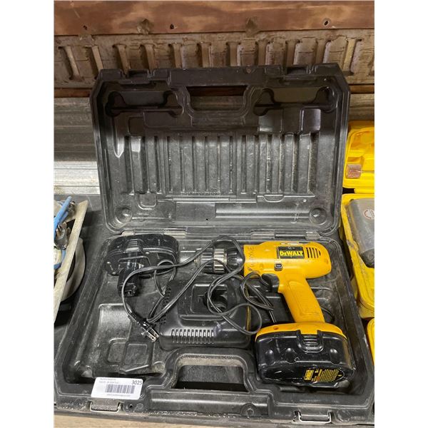 DeWALT 18V Drill with Charger and Extra Battery