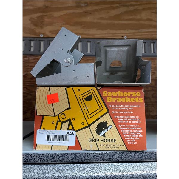 Sawhorse Brackets - 2  x Sets of 2