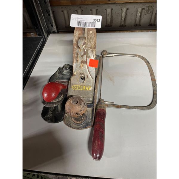 Assorted Wood Plane and Coping Saw