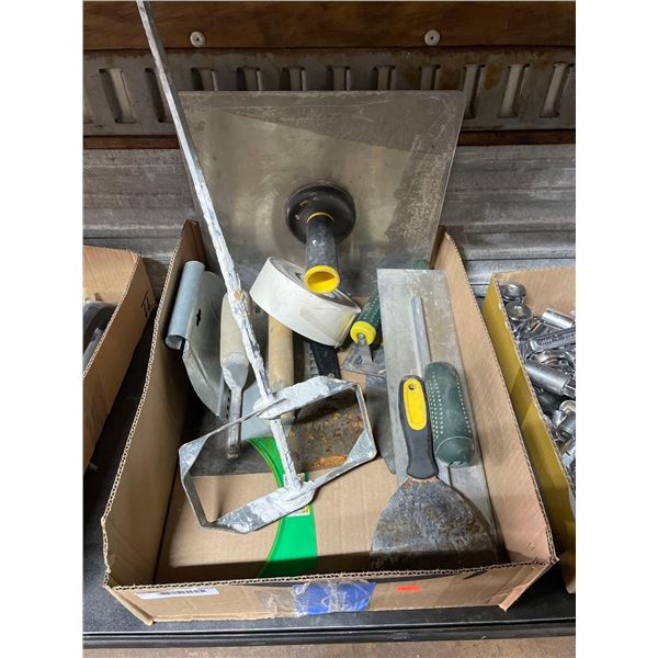 Lot of Assorted Drywall Mudding and Taping Supplies
