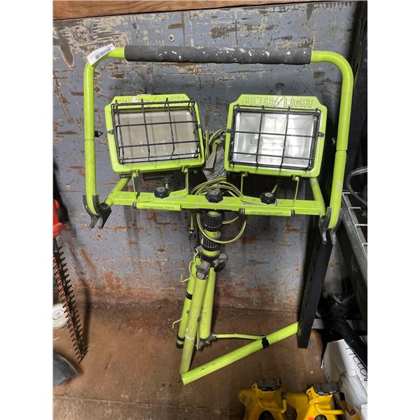 Power Light Dual Head Work Light and Stand