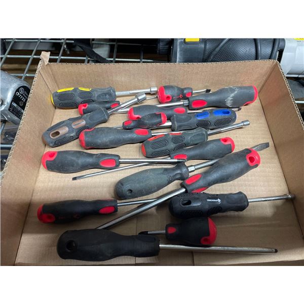 Lot of Assorted Screwdrivers and Nut Drivers
