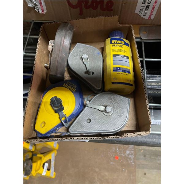 Lot of Assorted Chalk Line with Marking Chalk