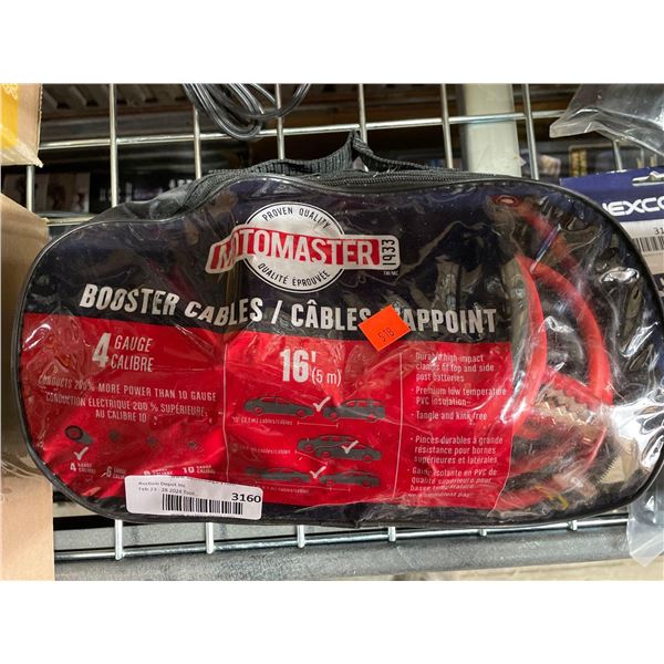 Motomaster 16' #4 gauge booster cables