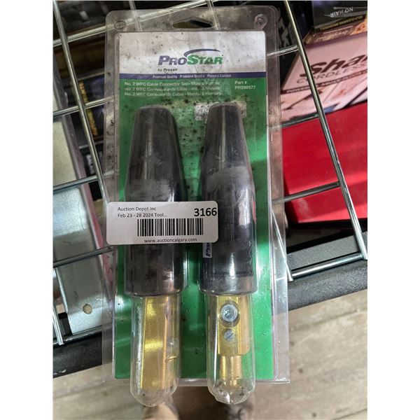Prostar male+female cable connectors #2 WPC. Part# PRS 99577