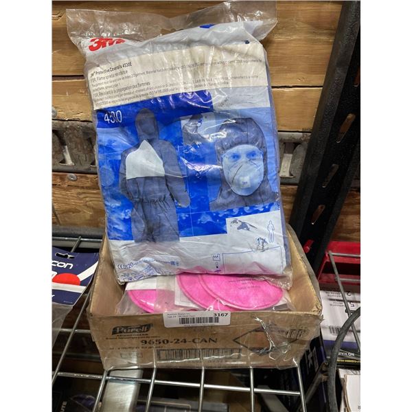 3M disposable coveralls FSR flame resistant. Honeywell 75FFP100 filters 4 sets of 2