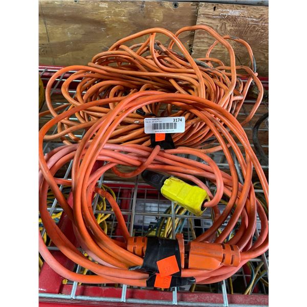 Lot of 3 extensioin cords assorted lengths