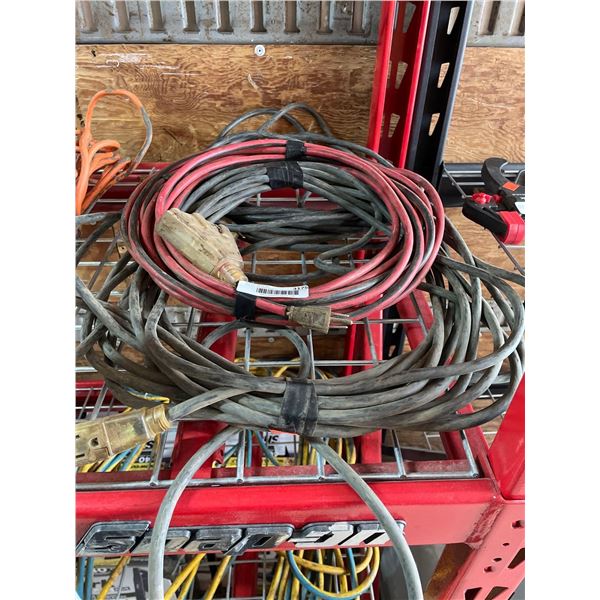 Lot of 3 extension cords assorted lengths