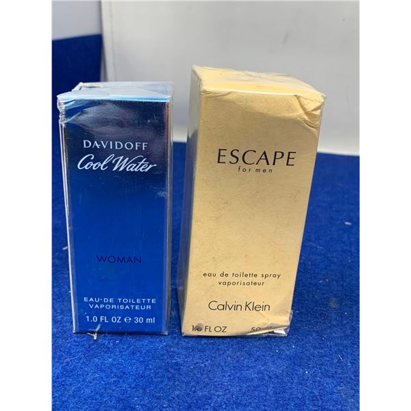 NEW sealed Eau De Toilete Spray - Davidoff Cool Waters & Escape Calvin Klein