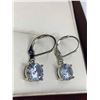 Image 2 : Set of Brilliant Cut 1.80 Carat Solitaire Dangle Earrings Set